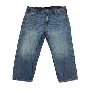 Gap Relaxed Straight Crop Jeans Womens 20/35R Blue New Supersoft Denim